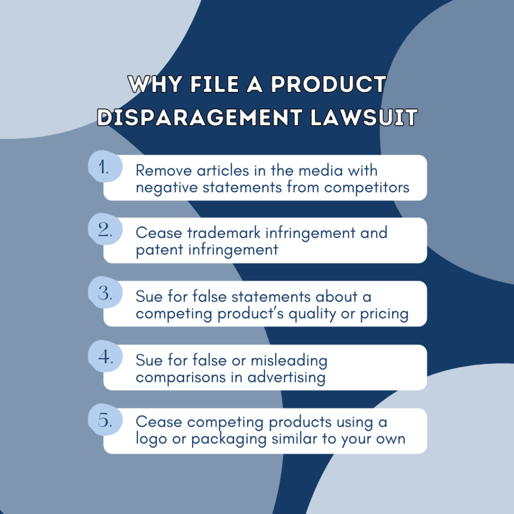 Why file a product disparagement lawsuit