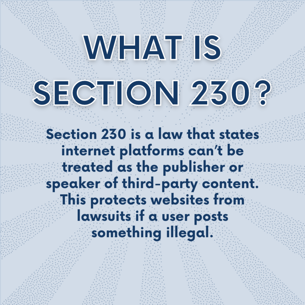Section 230 explained by Daniel Warner attorney 