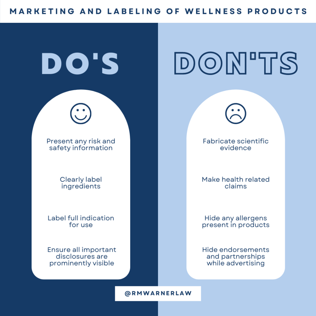marketing and labeling of wellness products