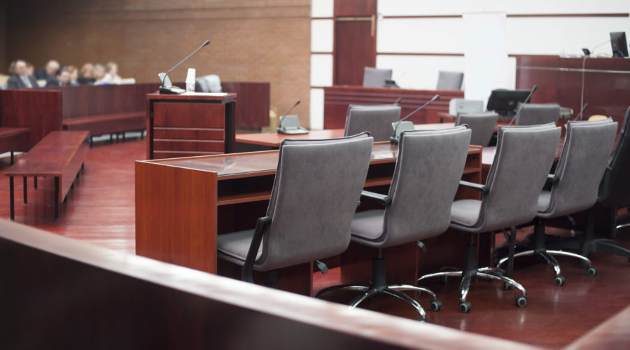 jury section of court room | RM Warner Inernet Law Firm