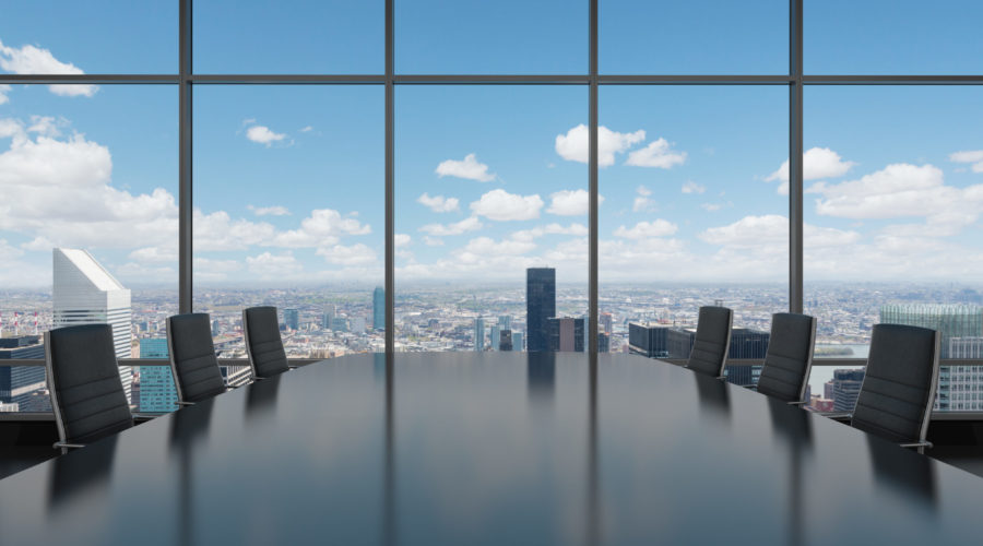 board room on top floor of office building with big windows | RM Warner Inernet Law Firm