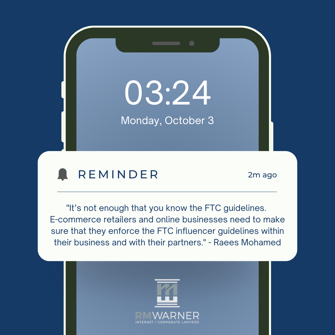 FTC Reminder