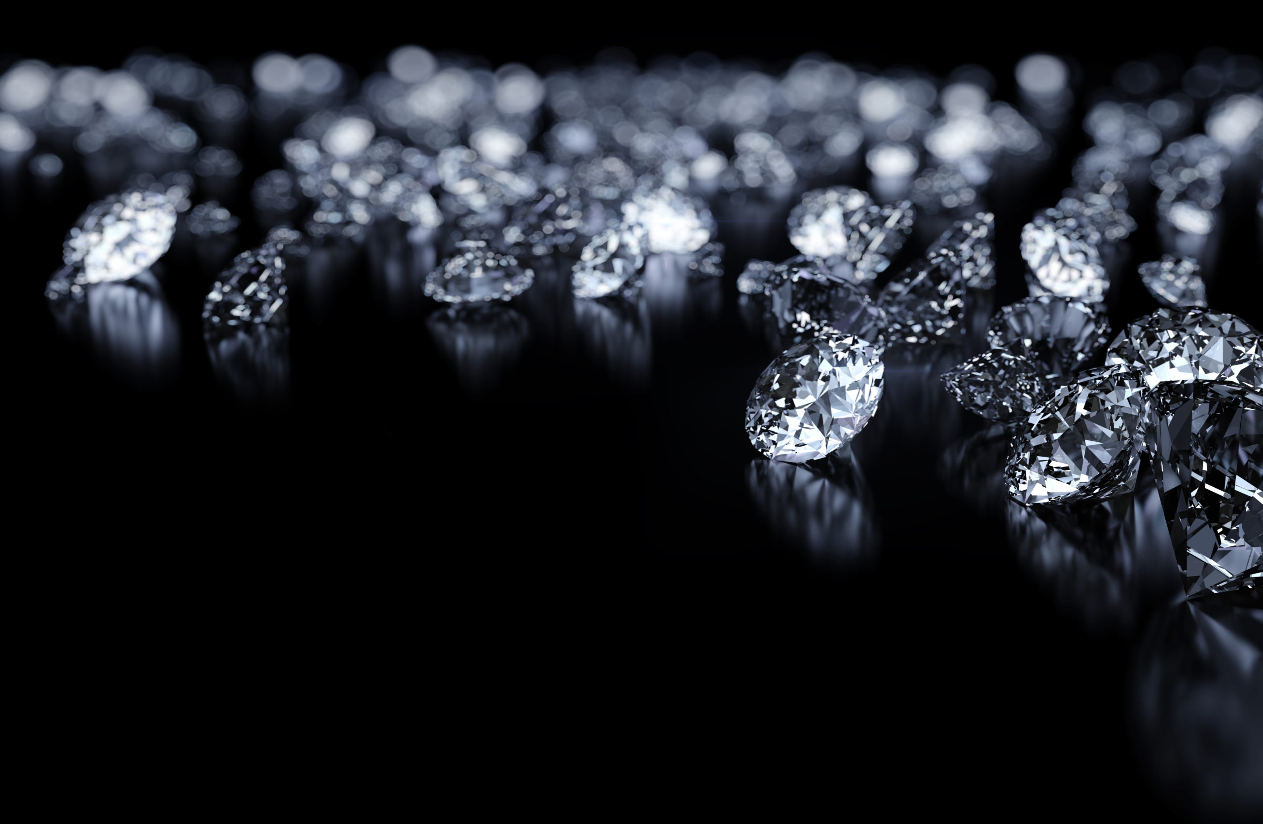 diamonds behind black background | RM Warner Internet Law Firm